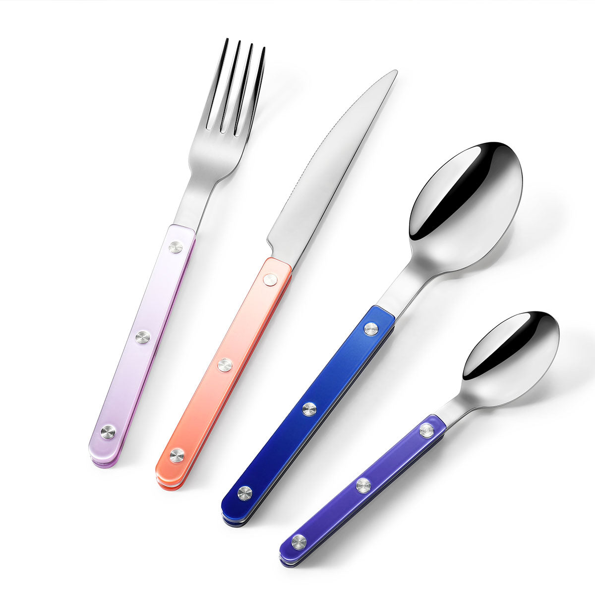 Ornas 18/10 Stainless Steel Acrylic Handle 16pcs set