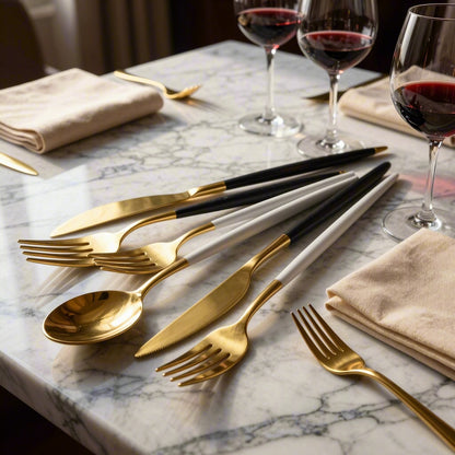 Foix 18/10 Stainless Seel Gold with POM handle
