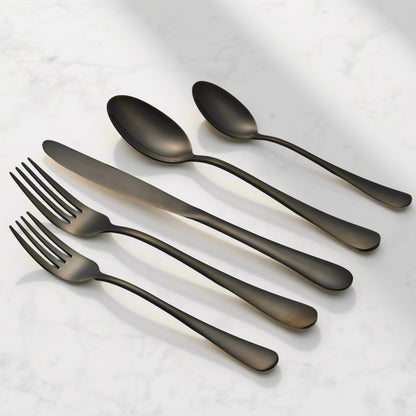 Liso PVD Black 18/10 Stainless Steel 20pcs set