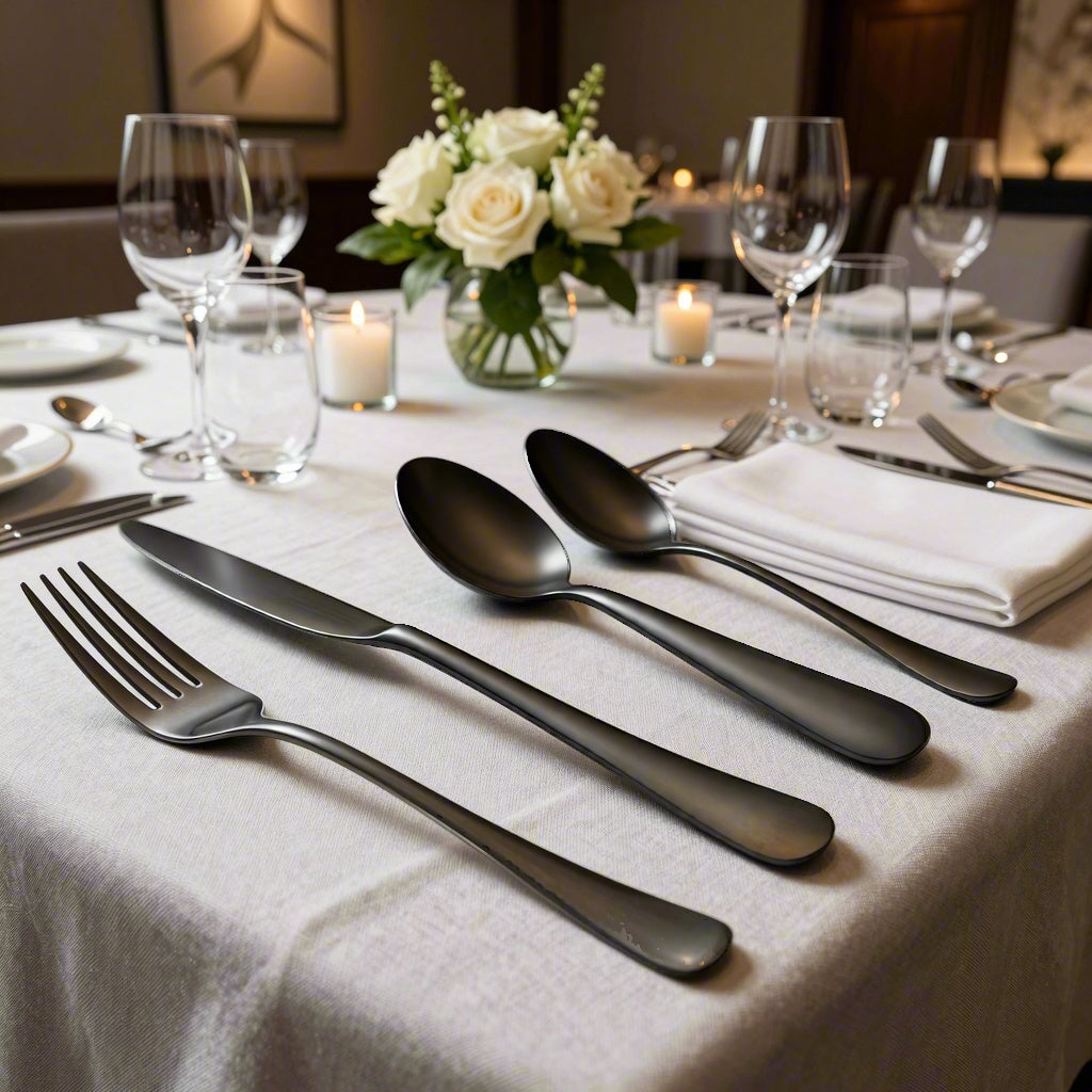 Liso PVD Black 18/10 Stainless Steel 20pcs set