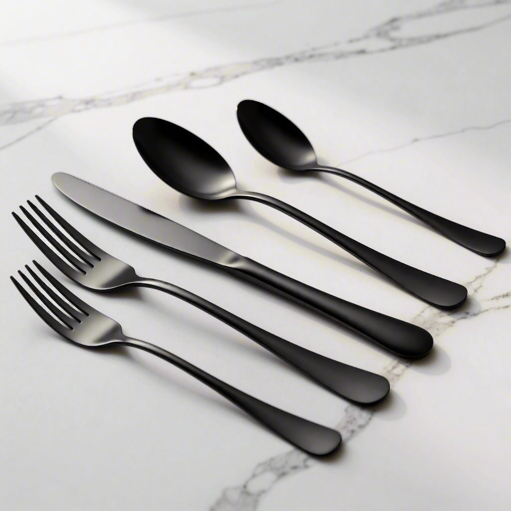 Liso PVD Black 18/10 Stainless Steel 20pcs set