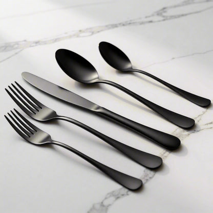 Liso PVD Black 18/10 Stainless Steel 20pcs set
