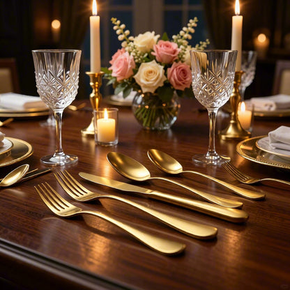 Liso PVD Gold 18/10 Stainless Steel 20pcs set