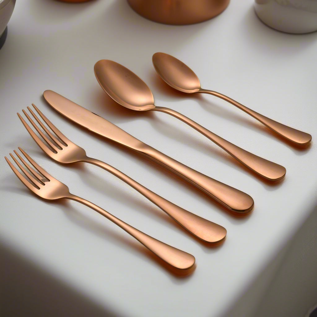 Liso PVD Rose Gold 18/10 Stainless Steel  20pcs set