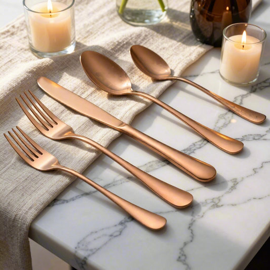 Liso PVD Rose Gold 18/10 Stainless Steel  20pcs set