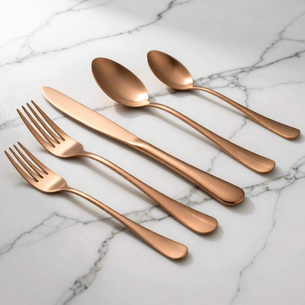 Liso PVD Rose Gold 18/10 Stainless Steel  20pcs set
