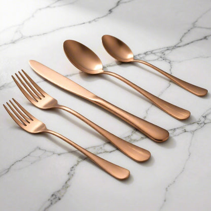 Liso PVD Rose Gold 18/10 Stainless Steel  20pcs set