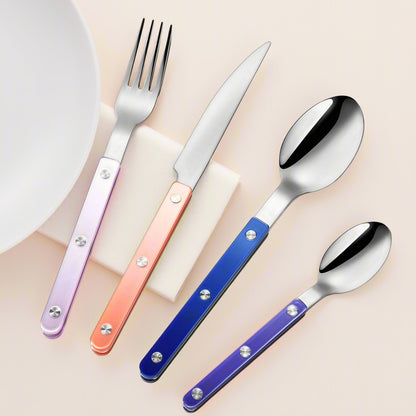 Ornas 18/10 Stainless Steel Acrylic Handle 16pcs set